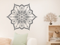 Wandtattoo Lebensblüte im Wohnzimmer