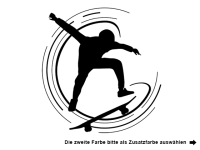 Wandtattoo Skater Wirbel