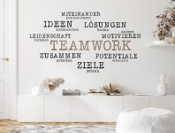 Wandtattoo Teamwork Wortwolke | Bild 2