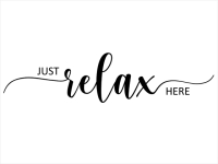 Wandtattoo Relax Here Motivansicht