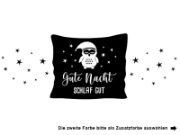 Wandtattoo Gute Nacht Kissen mit Sternen Motivansicht