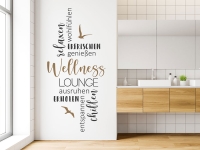 Wandtattoo Wellness Lounge Begriffe