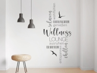 Wandtattoo Wellness Lounge Wortwolke | Bild 4