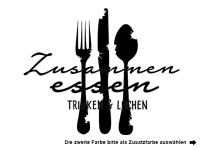 Wandtattoo Zusammen essen