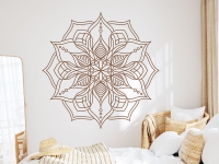 Wandtattoo Blume der Weisheit im Schlafzimmer