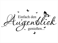 Wandtattoo Augenblicke mit Schmetterlingen