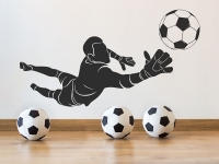 Wandtattoo Tormann mit Fußball | Bild 2