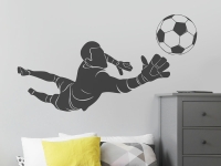 Wandtattoo Tormann mit Fußball | Bild 3