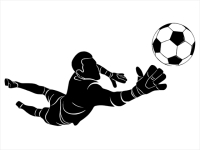 Wandtattoo Fußball Tormann