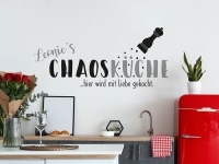 Wandtattoo Chaos Küche mit Wunschname | Bild 2