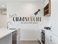 Wandtattoo Chaos Küche mit Wunschname | Bild 3