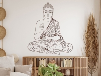 Wandtattoo Buddha Figur