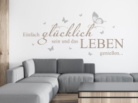 Wandtattoo Leben genießen