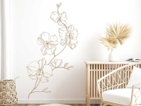 Wandtattoo Filigrane Orchidee im Flur