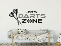 Wandtattoo Darts Zone mit Name | Bild 2
