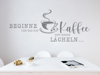 Wandtattoo Beginne den Tag mit Kaffee | Bild 3