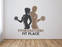 Wandtattoo Fitnessstudio mit Wunschname | Bild 4