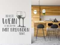 Wandtattoo Der beste Wein ist | Bild 2