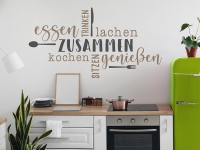 Wandtattoo Zusammen essen | Bild 3