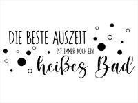 Wandtattoo Auszeit mit Seifenblasen Motivansicht