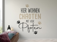 Wandtattoo Hier wohnen Chaoten | Bild 4