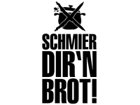 Wandtattoo Schmier dir'n Brot Motivansicht