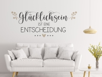 Wandtattoo Glücklichsein mit Herz | Bild 2