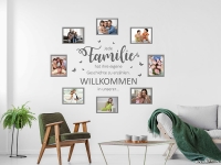 Wandtattoo Fotorahmen Jede Familie | Bild 3