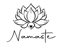 Wandtattoo Namaste Blüte Motivansicht