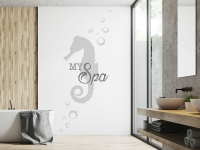 Wandtattoo My Spa mit Seepferdchen | Bild 2