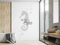 Wandtattoo Seepferdchen Spa