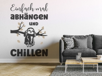 Wandtattoo Abhängen und Chillen | Bild 4