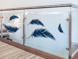 Wandtattoo kreativ Glas