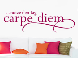 Wandtattoo Carpe Diem erste Wohnung