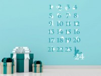 Wandtattoo Adventskalender