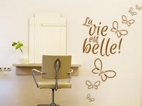 Wandtattoo beim Friseur 