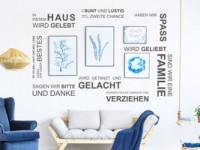 Wandtattoo Spruch In diesem Haus anders anordnen