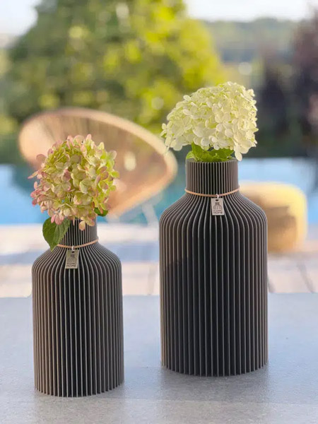 3D gedruckte Vasen frische Hortensien