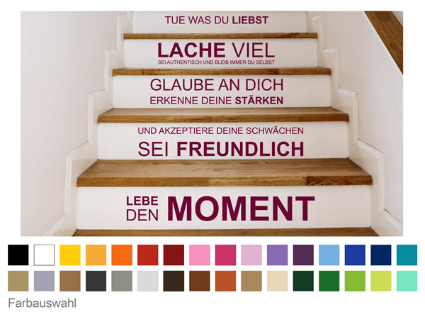 Farben Treppentattoos