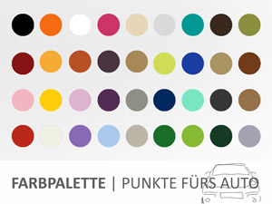 Farbpalette Punkte fürs Auto