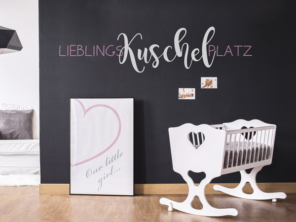 Handschrift Wandtattoo Lieblings Kuschelplatz