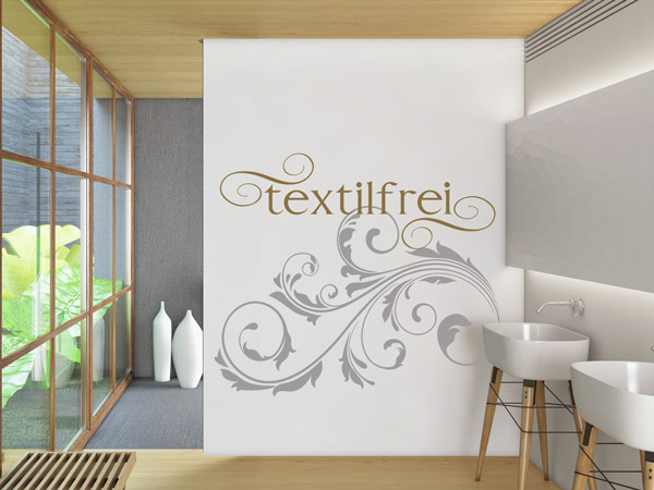 Wandtattoo Textilfrei