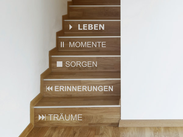 Treppenstufen Wandtattoo Play