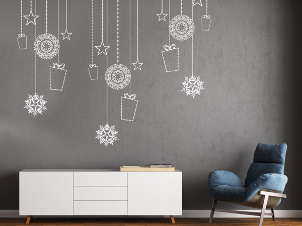 Wandschmuck Weihnachten mit Wandtattoos