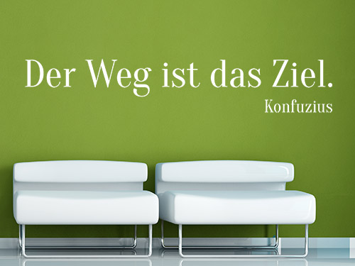 Wandtattoo Zitat Konfuzius der Arztpraxis