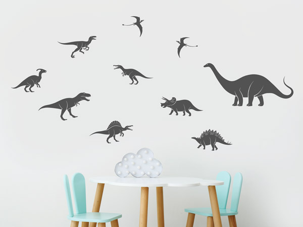 Wandtattoo Dinos im Kinderzimmer