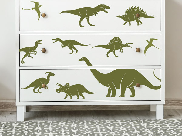 Wandtattoo Dinos als Schranksticker