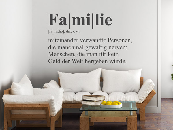 Wandtattoo Familie Definition