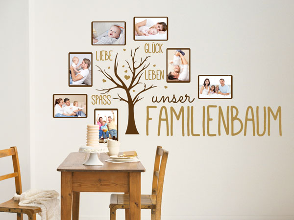 Wandtattoo Familienbaum