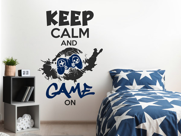 Wandtattoo Gamer Keep Calm